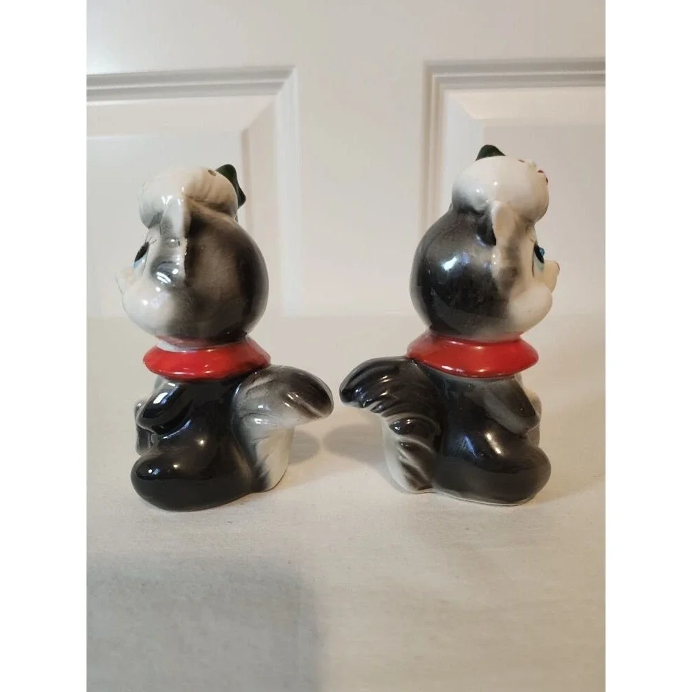 Chipmunk Dressed for Winter Salt and Pepper Shakers
